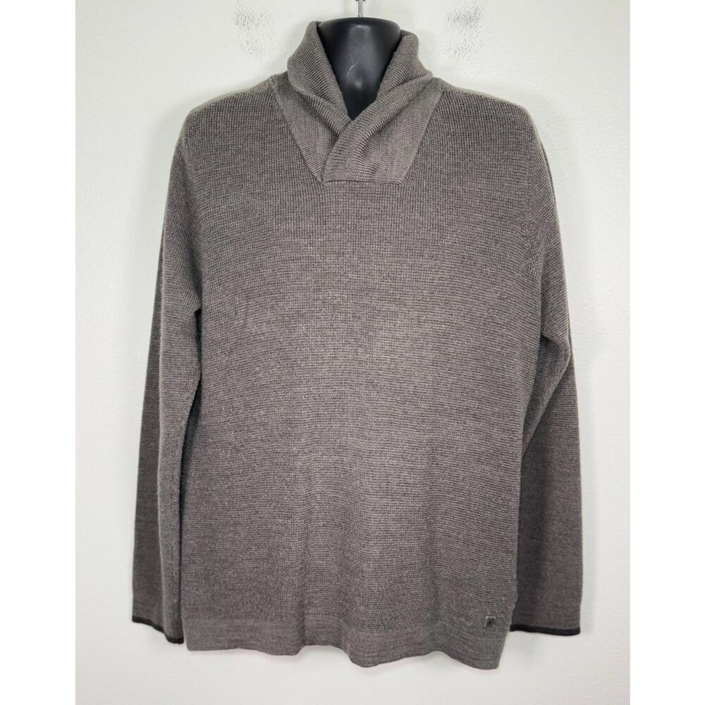 Smartwool Merino Wool Sweater Shawl Collar Cabincore Grandpa Core Outdoor